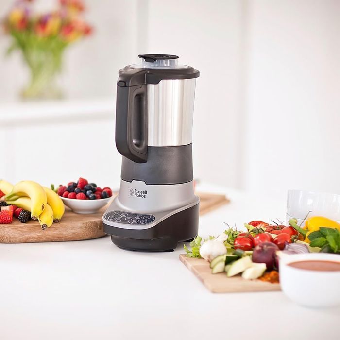 Blender chauffant - RUSSELL HOBBS Soup & Blend 2-en-1 - 800 W - Bol inox 1,75 L - 8 programmes - 21480-56