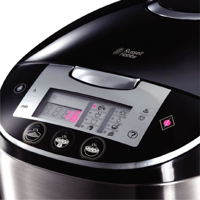Multicuiseur 5L - Russell Hobbs 21850-56 - 5 L - 11 programmes - Acier inoxydable - DÈpart diffÈrÈ 24 h - 900 W - Noir