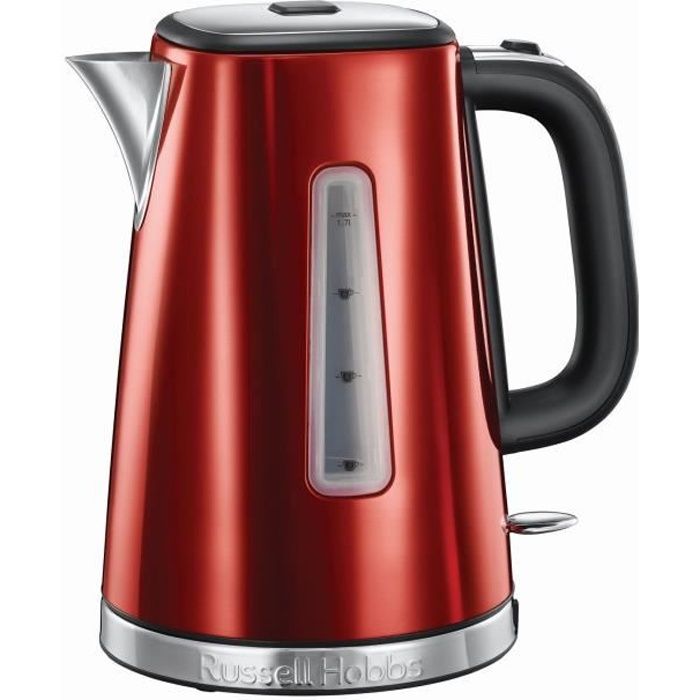 Bouilloire Electrique 1.7L Luna - RUSSELL HOBBS - …bullition Rapide - Rouge