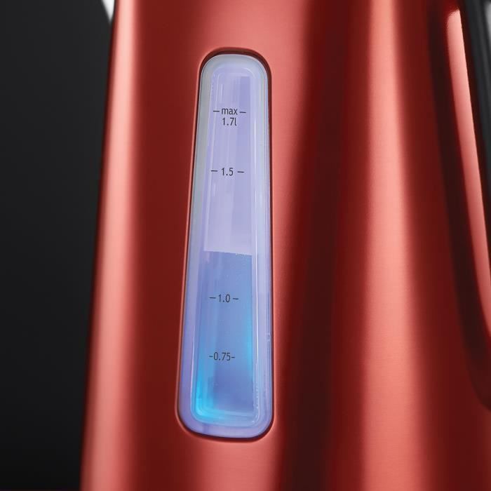 Bouilloire Electrique 1.7L Luna - RUSSELL HOBBS - …bullition Rapide - Rouge