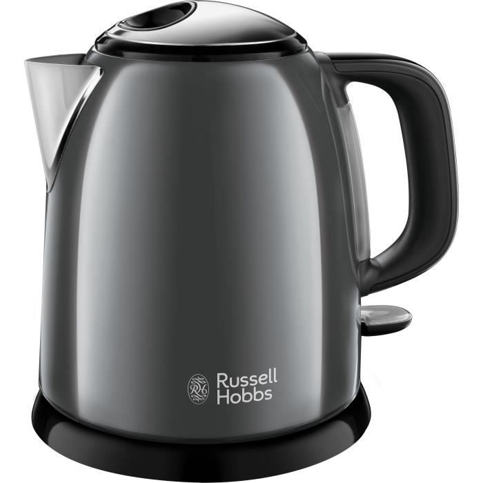 RUSSELL HOBBS 24993-70 Bouilloire Compacte Colours Plus CapacitÈ 1 L Filtre Anti-Calcaire Amovible Lavable - Gris
