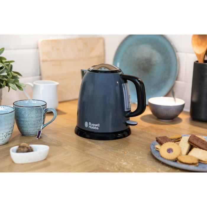 RUSSELL HOBBS 24993-70 Bouilloire Compacte Colours Plus CapacitÈ 1 L Filtre Anti-Calcaire Amovible Lavable - Gris
