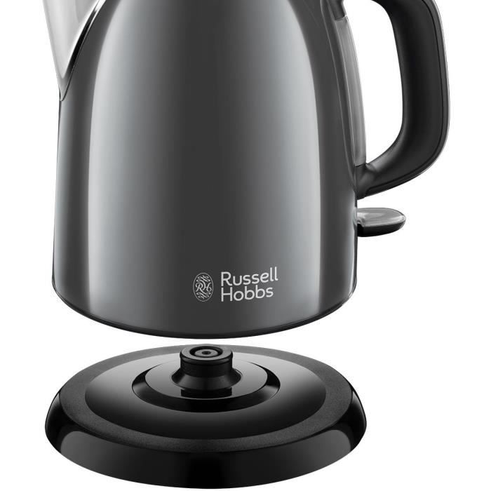 RUSSELL HOBBS 24993-70 Bouilloire Compacte Colours Plus CapacitÈ 1 L Filtre Anti-Calcaire Amovible Lavable - Gris