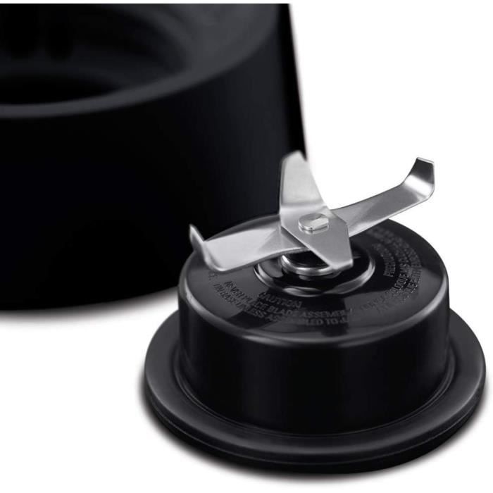 Blender - RUSSELL HOBBS - Matte Black 24722-56 - 650 W - Noir mat - Bol verre 1,5 L - 2 vitesses + pulse