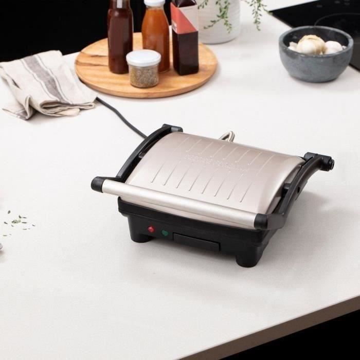 Grill électrique GEORGE FOREMAN - Ouverture 180°C - Plaques antiadhésives - 1800W