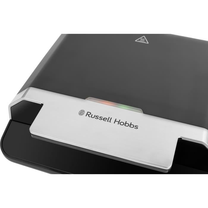 Croque-monsieur - RUSSELL HOBBS - 26800-56 - 750 W - Chauffage rapide : 108 s - Anti-adhÈsif - Noir / Acier