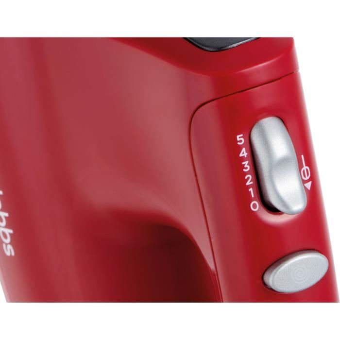 Batteur a main - RUSSEL HOBBS - Desire Red - 185 W - 5 vitesses - Rouge