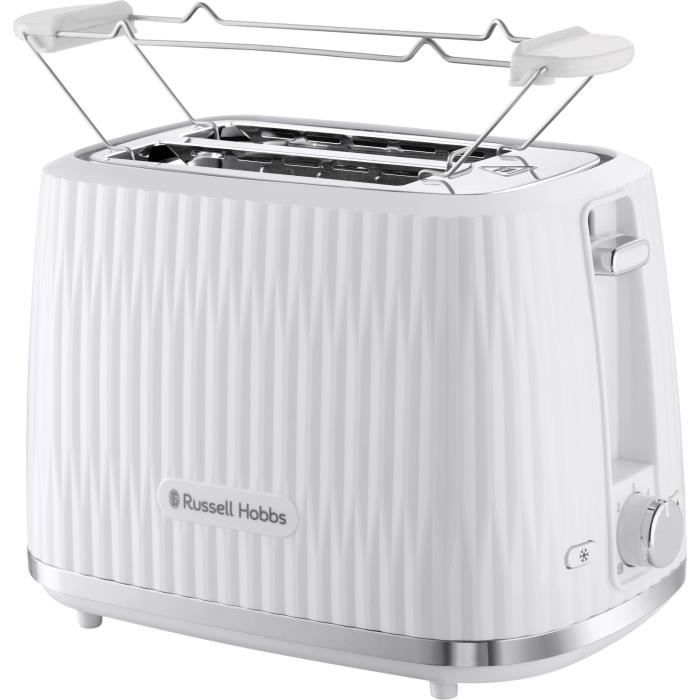 Grille-pain - RUSSELL HOBBS - EDEN - 800 W - 2 fentes - Blanc