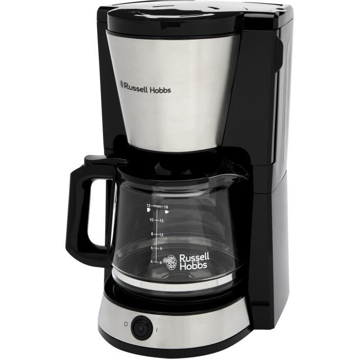 Cafetiere - RUSSELL HOBBS - HEATON - 1,25 L - Noir / Inox