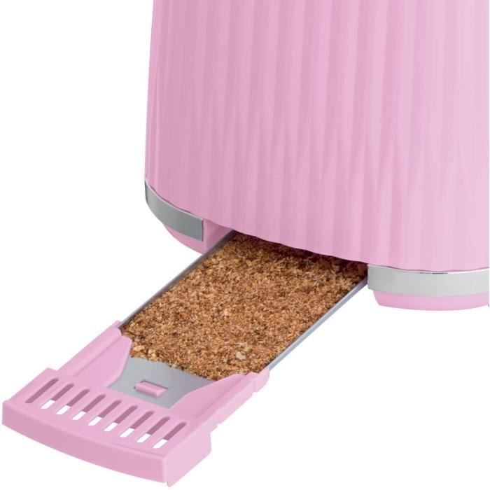 Grille-pain - RUSSELL HOBBS - EDEN - 800 W - 2 fentes - Rasberry