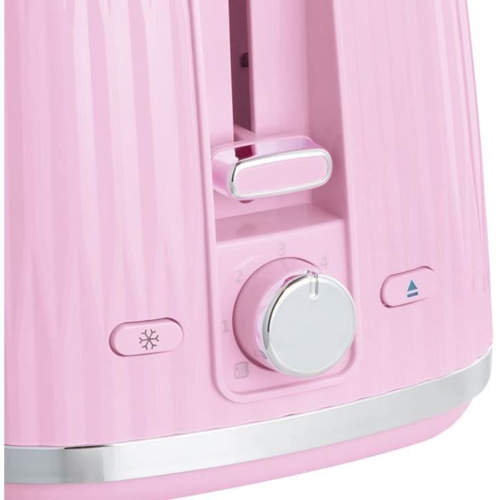 Grille-pain - RUSSELL HOBBS - EDEN - 800 W - 2 fentes - Rasberry