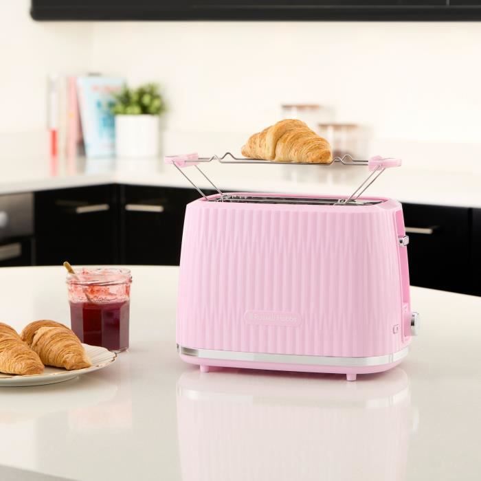 Grille-pain - RUSSELL HOBBS - EDEN - 800 W - 2 fentes - Rasberry