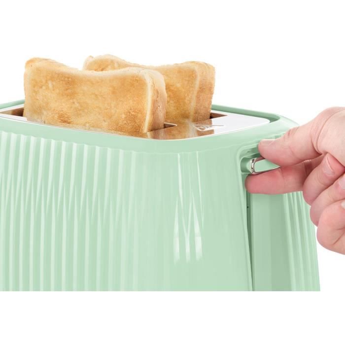 Grille-pain - RUSSELL HOBBS - EDEN - 800 W - 2 fentes - Pistachio