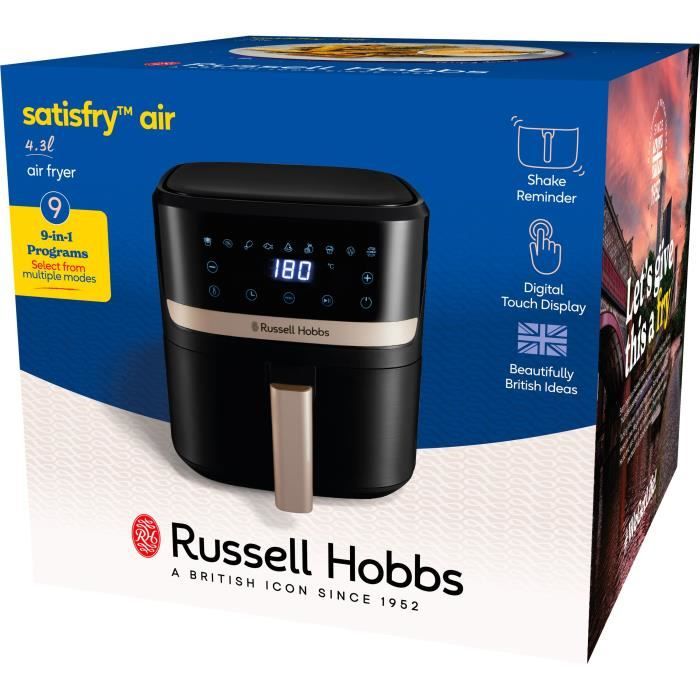 Friteuse sans huile RUSSELL HOBBS - SatisFry 27610-56 - Capacité 4,3L - 9 programmes de cuisson - 1300W