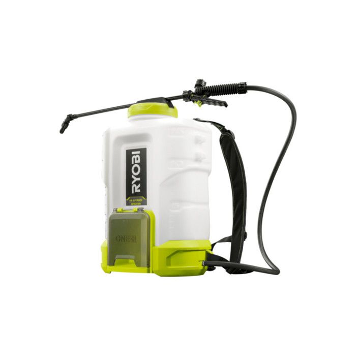 RYOBI - Pulvérisateur a dos 18V - jusqu'a 6,2 bars - débit 1 l/min a 1,8 l/min - réservoir 15 L - vendu sans batterie - RY18BPSB-0