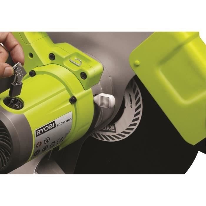 RYOBI - Tronçonneuse a métaux 2 300 W - disque 355 mm - étau rapide + disque a tronçonner 355 mm alésage 25,4 mm - ECO2335HG