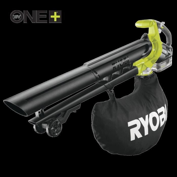 Souffleur aspiro-broyeur 2-en-1 - RYOBI - Brushless - 201 km/h - 6 mł/min