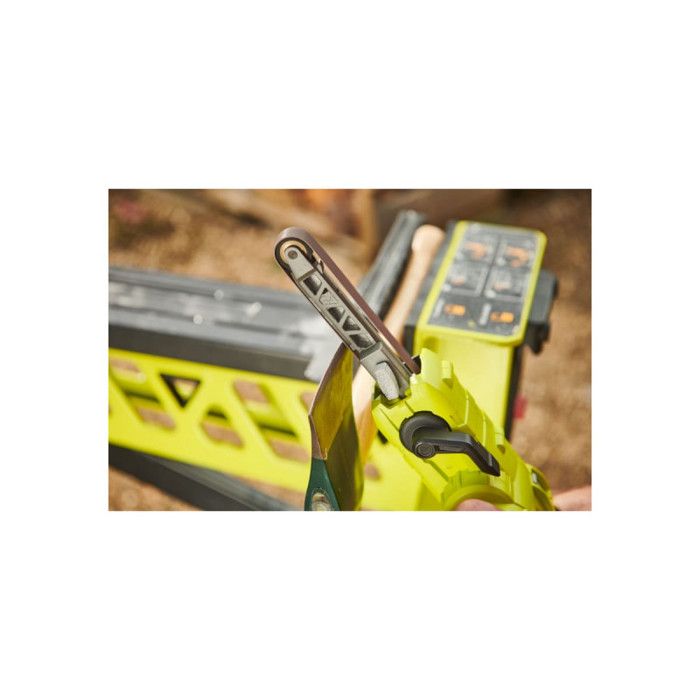 RYOBI - Lime 18V ONE+ - vitesse de la bande 260-630 m/min - bande 13 x 457 mm - LivrÈe avec 3 bandes de ponÁage - R18PF-0