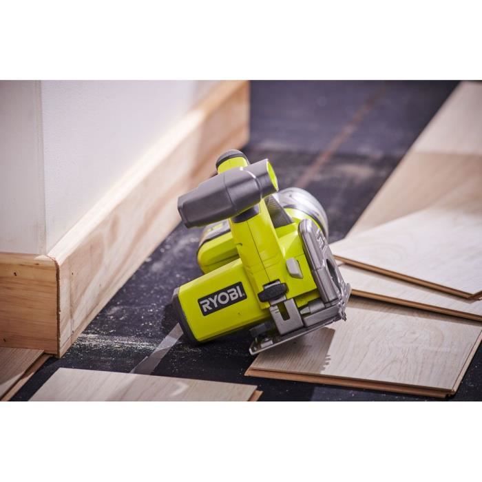 RYOBI - Scie multi-matÈriaux 18V ONE+ - diam. 85 mm x 15 mm + lames, 1 guide parallele et 1 buse d'aspiration - R18MMS-0