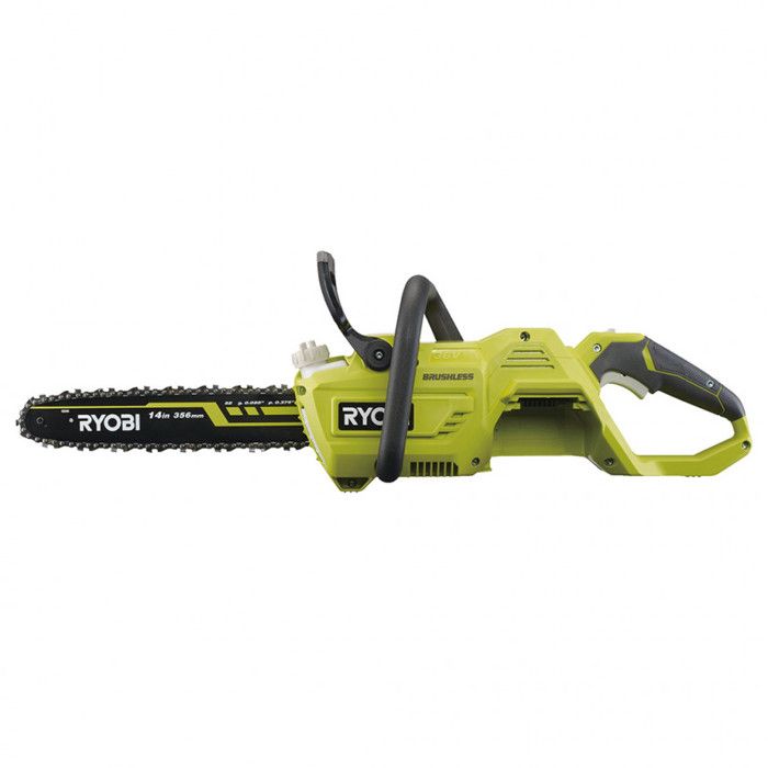 RYOBI - Tronçonneuse 36V MAXPOWER - Brushless- guide 35 cm - 21 m/s - tendeur sans outil - sans batterie ni chargeur - RY36CSX35A-0
