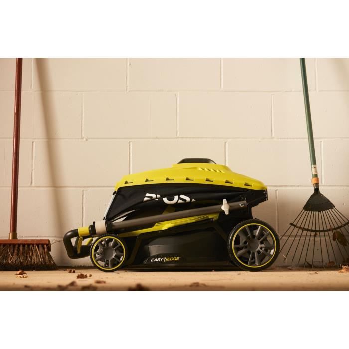 RYOBI - Tondeuse poussÈe 18V ONE+ - Brushless - ÿ coupe 37 cm - ramassage et mulching + batterie 5,0 Ah & chargeur - RY18LMX37A-150