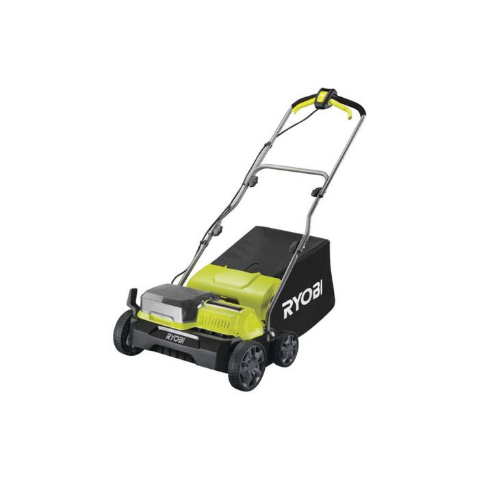 RYOBI - Scarificateur / aÈrateur 18V Brushless ÿ 35 cm 2-en-1 - 2 batteries lithium+ 18V 4,0 Ah et chargeur - RY18SFX35A-240