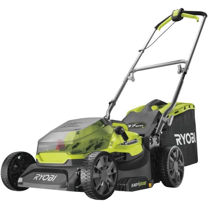 RYOBI - Tondeuse 18 Volts ONE+ Brushless Ø 37 cm - 2 batteries 4,0Ah - RY18LM37A-240