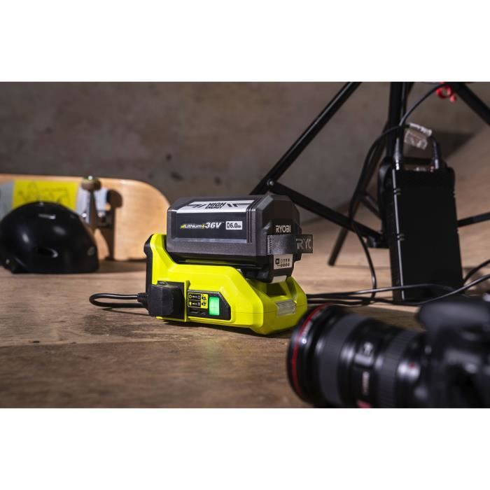 RYOBI - Transformateur 36V MAXPOWER - puissance continu 300 W - puissance crete 450 W - sans batterie ni chargeur - RY36BI300A-0