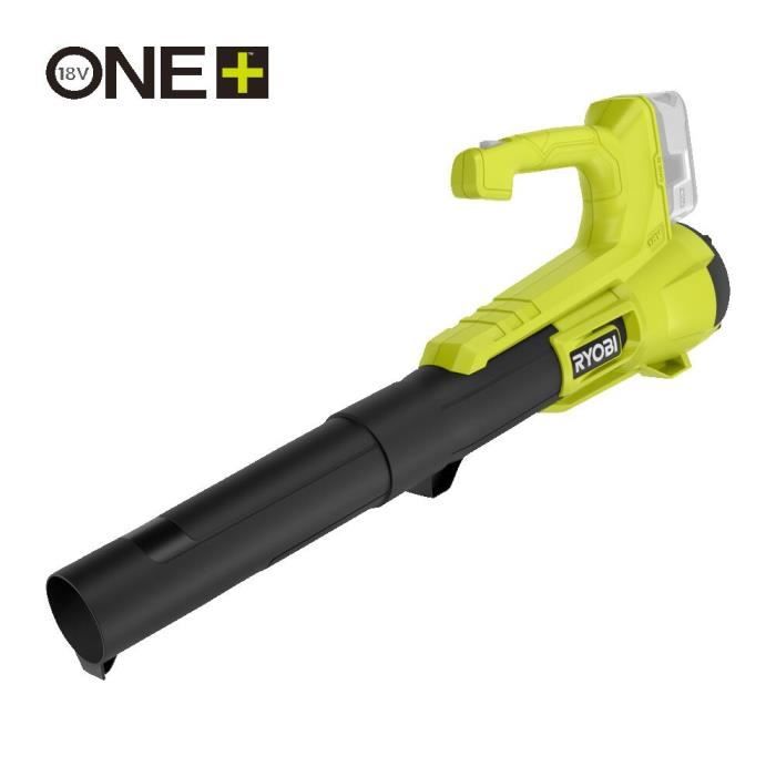 RYOBI - Souffleur 18V ONE+ Turbo Jet - soufflerie 145 km/h - débit air max. : 7,1 mł/min - sans batterie ni chargeur - RY18BLA-0