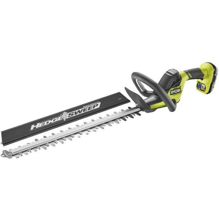RYOBI - Taille-haies LINEA 18V ONE+ - design en ligne - lames 45 cm - Ècartement 22 mm + batterie 2,0 Ah & chargeur - RY18HT45A-120
