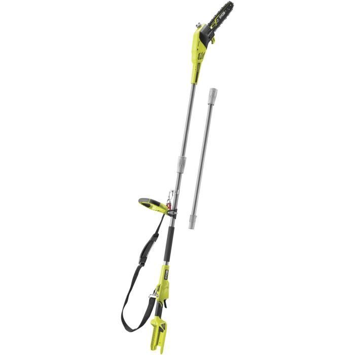 RYOBI - …lagueur sur perche 36V MAXPOWER - guide 25 cm - tube tÈlescopique (2,4 - 2,9 m) - sans batterie ni chargeur - RY36PP25A-0
