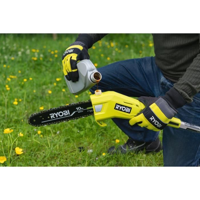 RYOBI - …lagueur sur perche 36V MAXPOWER - guide 25 cm - tube tÈlescopique (2,4 - 2,9 m) - sans batterie ni chargeur - RY36PP25A-0