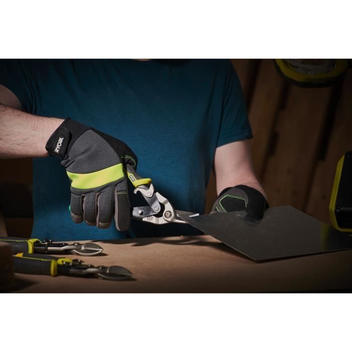 Jeu de 3 cisailles aviation - RYOBI - Universelle, passe-franc droite, passe-franc gauche