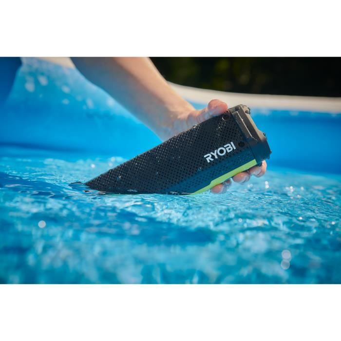 Enceinte Bluetooth - RYOBI - 4V - IP67 - Câble USB-C - 1 batterie 4V 2,0 Ah USB Lithium