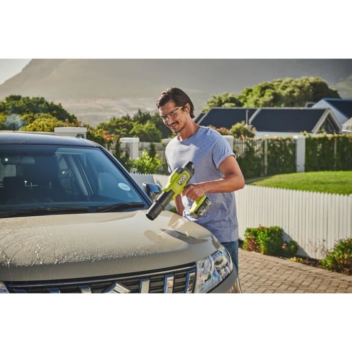 Souffleur ultra compact - RYOBI - 18 V - Brushless - Vitesse max. 241,5 km/h - Débit air max. : 6,51 m³/min - Vendu sans batterie