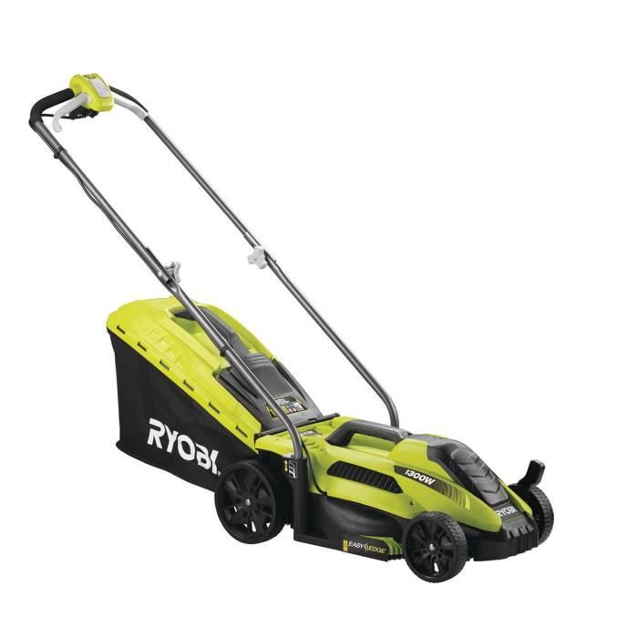 RYOBI - Tondeuse 1300 W - ÿ coupe 33 cm - ramassage et mulching - RLM13E33S