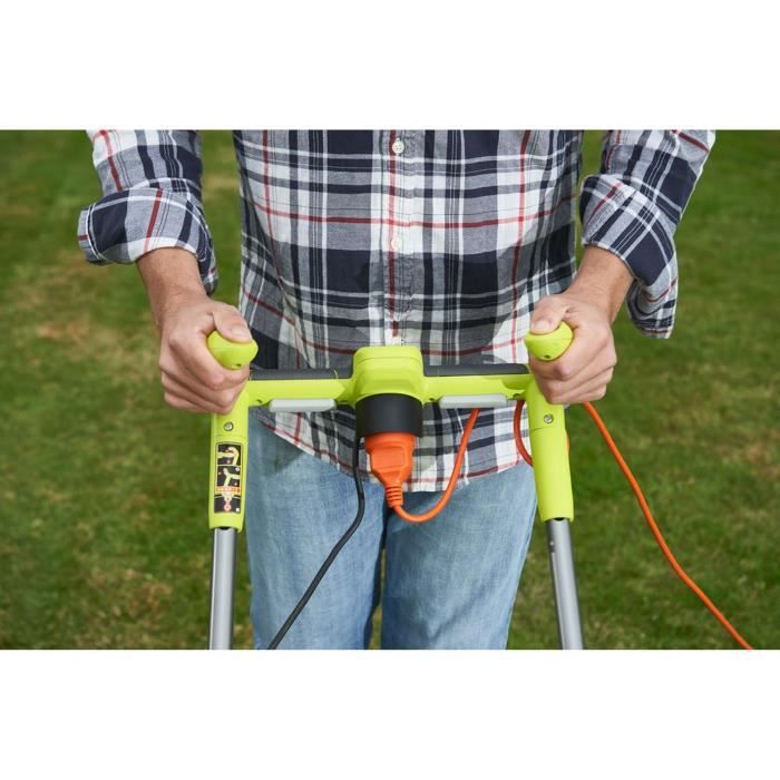 RYOBI - Tondeuse 1800 W - Ø coupe 40 cm - ramassage et mulching - double poignée Vertebrae - RLM18E40H