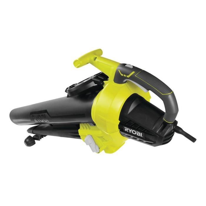 RYOBI - Souffleur aspiro-broyeur 3000 W - 3-en-1 - 2 vitesses - jusqu'a 375 km/h - aspiration 16 m≥/min - broyage 16:1 - RBV3000CESV