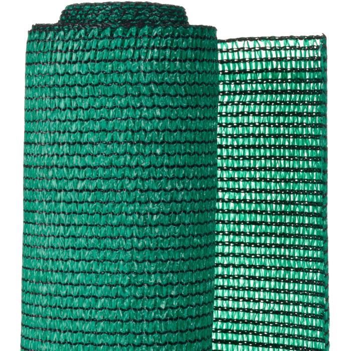 Brise-vue - NATURE - 1x3 m - Occultant 4/5 - Anti-UV - Boutonniere de fixation haut & bas - 200 g/m˛ - Vert