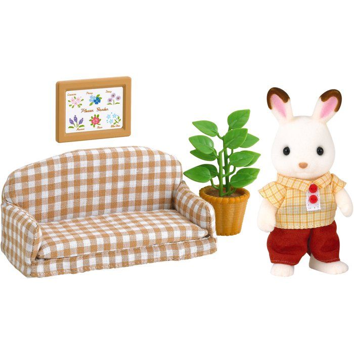 Le papa Lapin Chocolat et salon - Sylvanian Families - 5013