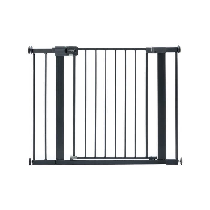 Barriere de sécurité enfant Easy Close Metal - SAFETY 1ST - Réglable de 73 a 80 cm - pression, sans vis ni perçage - Anthracite - Mé