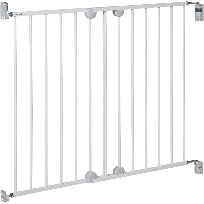 SAFETY 1ST Barriere de sécurité wall-fix extending, largeur de 62 a 102 cm, Ouverture d'une main des 2 sens - métal blanc, fixation