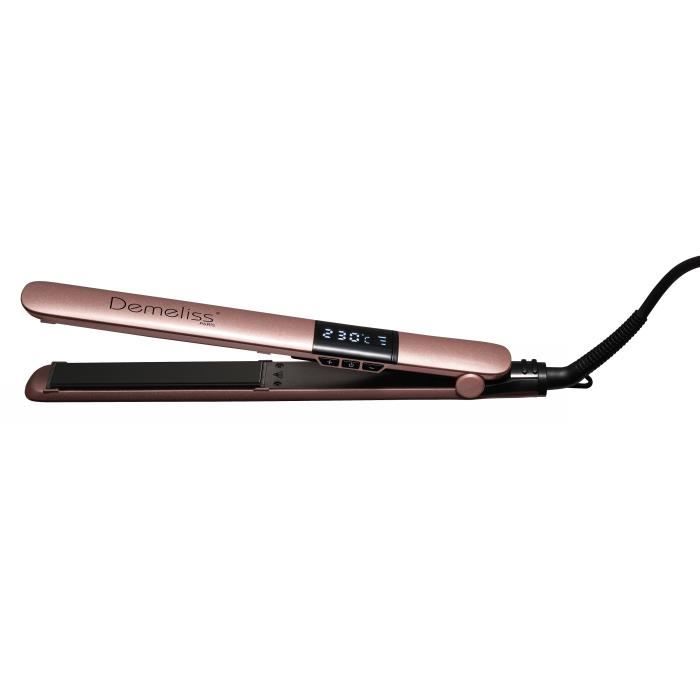 Lisseur - SAINT ALGUE - Coffret Demeliss Kera-GOLD 2 en 1 - Lisse & Boucle - Jusqu'a 230°C - Comprend 2 Soins Avant & Apres Lissage