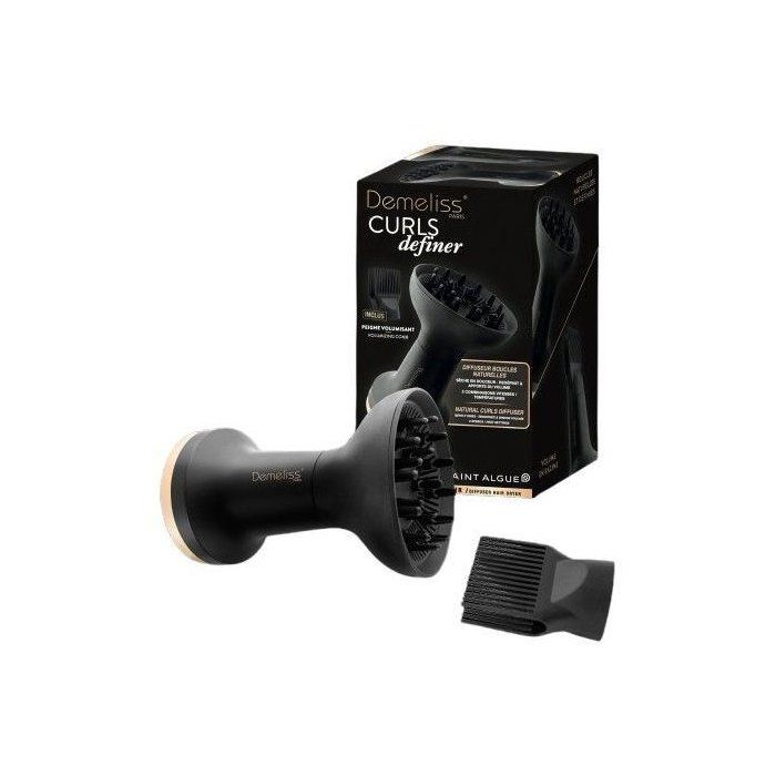Seche-cheveux - DEMELISS - 21349 CURLS DEFINER - Diffuseur - 3 vitesses / températures - Noir