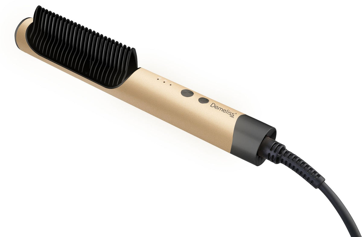 Peigne lissant - SAINT ALGUE - Demeliss DEEP & SMOOTH - 3 températures - Gold