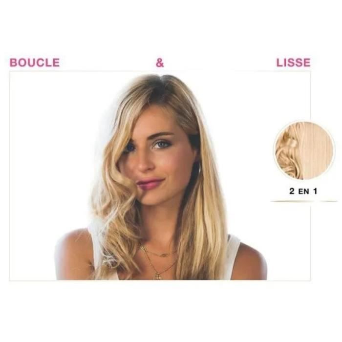 Lisseur - SAINT ALGUE - SAINT ALGUE- Lisseur Boucleur Demeliss XCURLER 2 en 1 - Design Exlusif Anti-Brűlures - 5 Températures