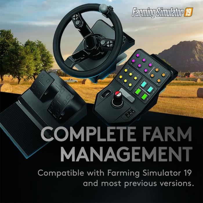 Simulateur de tracteur - Filaire - Saitek by Logitech G - Farm sim controller - Compatible PC - Noir