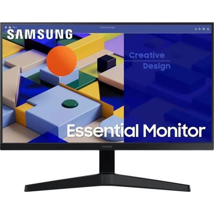 Ecran PC Samsung S31C 27,16:9, Dalle IPS, 5ms, FHD : 1920 x 1080,75Hz,250 cd/m≤,1000:1, HDMI, VGA, Inclinable