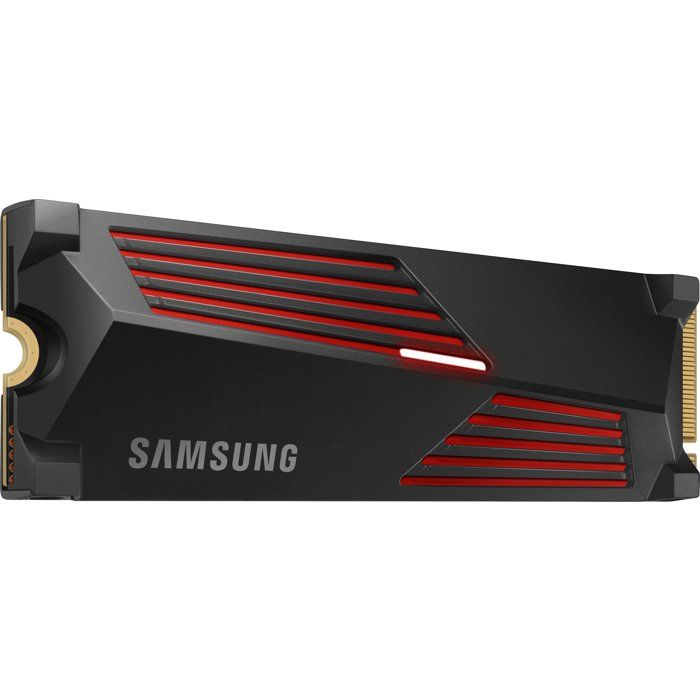 SAMSUNG - 990 PRO avec dissipateur- SSD Interne - 2 To - NVMe M.2 PCIe 4.0x4 - Vitesse lecture jusqu'a 7 450 Mo/s