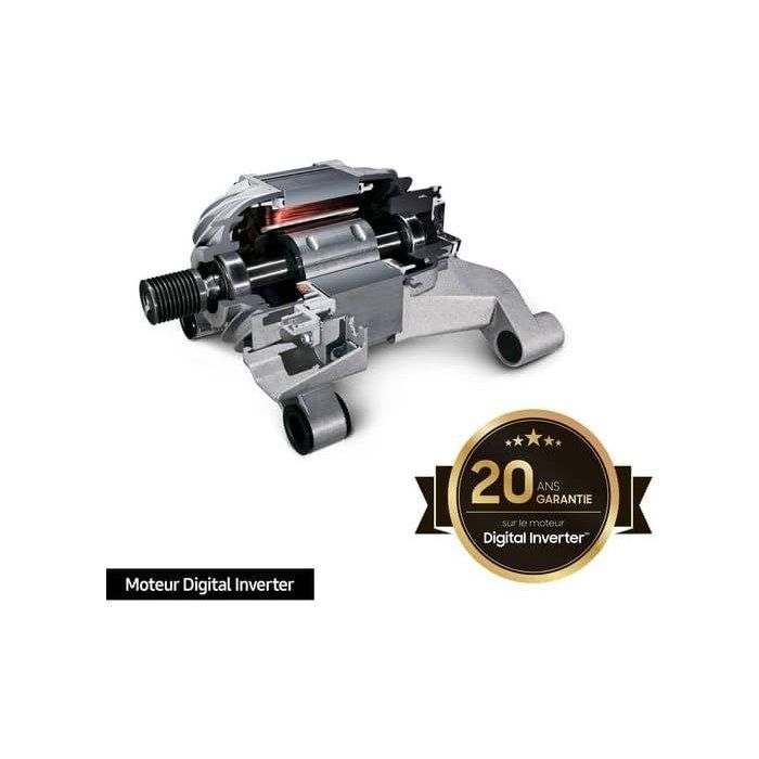 Lave-linge hublot SAMSUNG Ecobubble WW90CGC04DAB - 9 kg - Induction - L60cm - 1400 trs/min - Classe A - Connecté - Noir